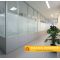 Офисные перегородки белого цвета с матовым стеклом для кабинетов и переговорных